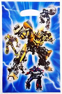 TRANSFORMERS BUMBLEBEE OPTIMUS PRIME PARTY LOOT/LOLLY BAGS - PACK OF 10 - Picture 1 of 1