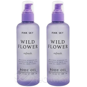 (2-PACK) Pink Sky FIORE SELVATICO olio rinfrescante idratante per tutto il corpo - 8,11 oz - Foto 1 di 2