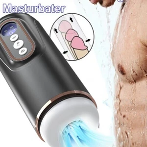 Male Masturbaters Automatic HandsFree Sucker Cup Thrusting Stroker Men Sex Toys - Picture 1 of 10