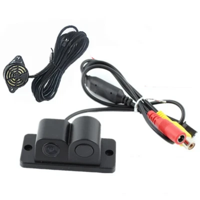 2in 1 Car Parking Reversing Radar Sensor Rear View Backup 170° Camera Waterproof - Image 1 of 4