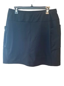 Talbots Taglia L/XL* Nero Pull-on Pickleball Golf Tennis Sportivo Elasticizzato Skort - Foto 1 di 6