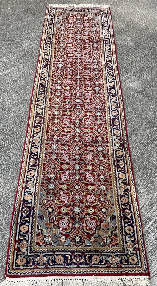 Tapis Chemin De Couloir 275x75cm Noué Tappeto Alfombra Teppich Rugs Carpet Teppe - Photo 1/4