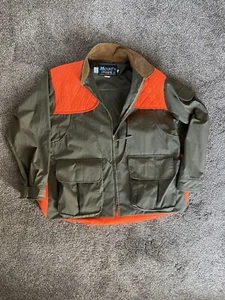 ECU ~ Mount'n Prairie Vintage Coated Waterproof Nylon Duck Hunting Jacket Size L - Picture 1 of 9