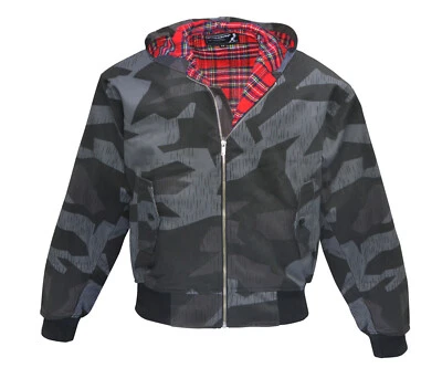 Heavy KB Hooded England-Style Jacket Splinter Tartan Lined Punk Skinhead Camo - Bild 1 von 4