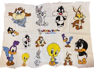 Vintage Looney Tunes Lovables 100% Cotton Fabric Panel - Picture 1 of 11