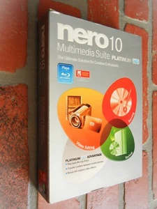 NERO 10 PLATINUM SOFTWARE With Users Artwork Made FOR Audio GEEKS All Business - Picture 1 of 10