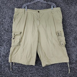 Galaxy Mens Tan Extra Long Cargo Shorts Size 46 - Picture 1 of 6