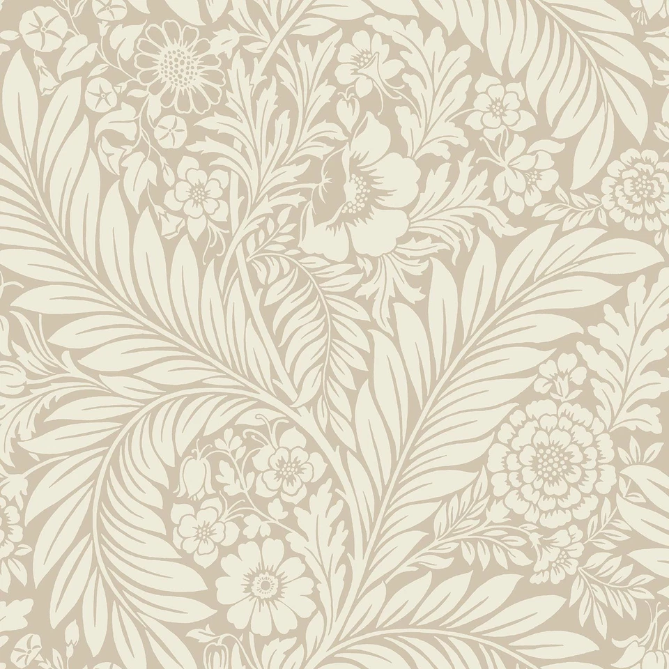 Papel Tapiz Lavable De Flores Y Hojas Victorianas De Belgravia Florence 722