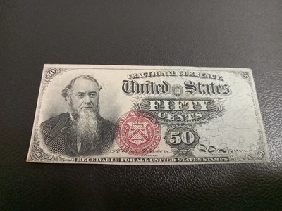 1866 United States Fractional Currency Bank Note - 50 Cents AU - Image 1 of 4