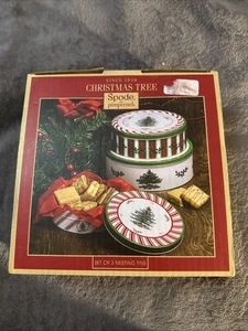 Latas para anidar árbol de Navidad Spode Pempnel nuevas en caja - Imagen 1 de 5