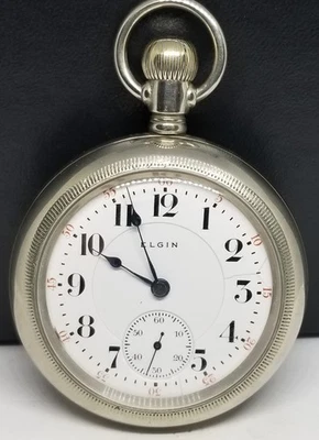 FAPW642 1905 Elgin Veritas Pocket Watch, Grade 214, Size 18s, 23 Jewels, Working - Image 1 of 4