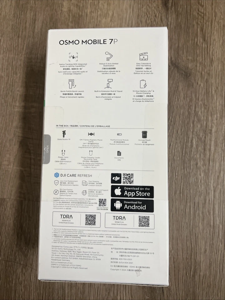 DJI Osmo Mobile 7P Smartphone 3-Axis Gimbal Stabilizer CP.OS.00000401.02