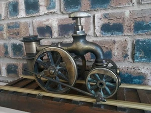 Vintage Handmade Tap Locomotive Sculpture Unique Art Made In France Display - Picture 1 of 12