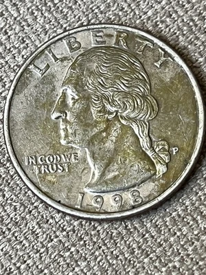 1998 p quarter With errors - Image 1 of 4