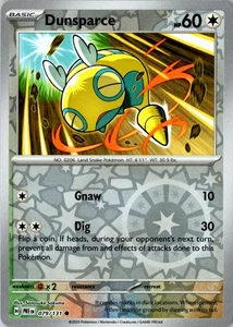 Dunsparce Reverse Holo Common SV: Prismatic Evolutions 079/131 NM - Picture 1 of 2