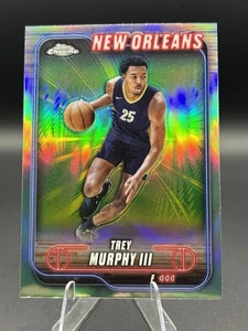Trey Murphy III Refractor #144 Topps Chrome 2025 NBA New Orleans Pelicans - Picture 1 of 4