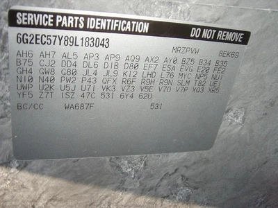 Regulador ventana puerta delantera derecha pontiac g8 2008-2009 587545 6567 Foto 1 de 4
