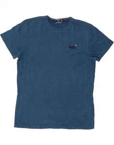 SUPERDRY Mens T-Shirt Top XL Blue Cotton DJ53 - Picture 1 of 3