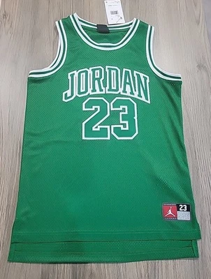 NEW Nike Jordan Flight 23 Stitched Green Basketball Jersey Kid's L 12-13 yrs - Image 1 of 4