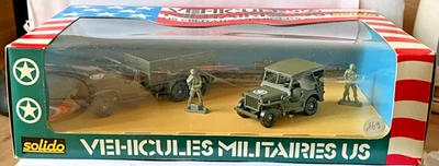 Coffret Solido Veicoli Militari Us Gmc, Jeep.. Rif 7025 1/50 In Scatola C112 - Immagine 1 di 4