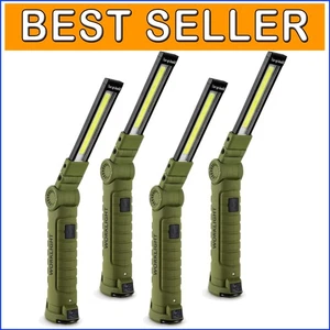 Compact 4 Pack Flashlights with Magnetic Base and Adjustable Light Modes - Picture 1 of 10