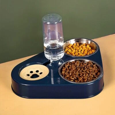 Alimentador automático para gatos perros autodispensable para alimentos botella de agua tazón accesorios para gatos Foto 1 de 4