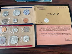 1960 P+D EE. UU. COMO NUEVO JUEGOS DE PLATA 10 monedas 1960 OGP - Imagen 1 de 1