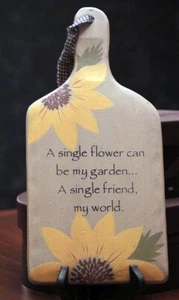 Paleta colgante de verano primitiva signo de una sola flor/amigo decoración girasol - Imagen 1 de 2