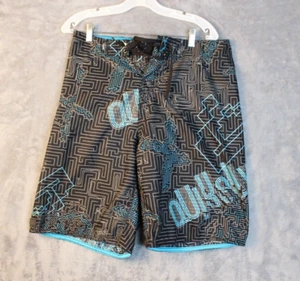QUIKSILVER Boardshorts Größe 31 Herren Wild Hip-Hop All Over Print Quick Silver Surf - Bild 1 von 3