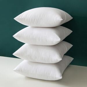 18x18" Square Pillow Inserts Set of 4 Bed Couch Sham Filler Foamily