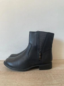 Botas Lotus para mujer negras de imitación de cuero con cremallera al tobillo Reino Unido (4) UE (37) OLS-BT010 - Imagen 1 de 8