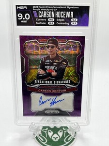#30/99 Carson Hocevar - 2022 Panini Prizm Sensational Signatures Purple Velocity