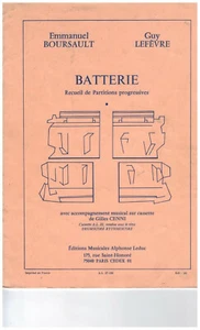 Batterie Recueil de Partitions Progressives - Boursault (sans cassette ) - Imagen 1 de 1