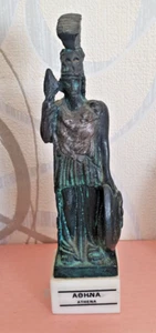 BRONZE - MYTHOLOGIE GRECQUE - DEESSE ATHENA - 18CM - Picture 1 of 2