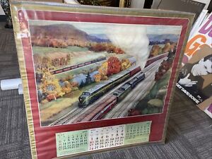 1951 Pennsylvania Railroad (PRR) Large Format Calendar Rare