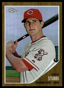 2011 Topps Heritage Chrome Refractors Drew Stubbs 456/562 Cincinnati Reds #C199 - Picture 1 of 2