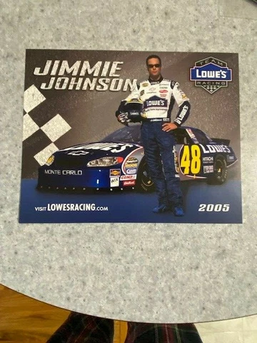 Vintage NASCAR Driver Postcard/Photo - Jimmy Johnson Cover