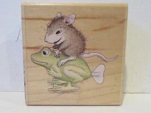 House Mouse stamp GIDDYUP Retired stampabilities Frog Windup toy - Picture 1 of 3