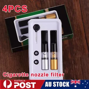 4pcsReusable Cigarette Smoking Holder Filter Tip Tobacco Pipe Cleaning Tar Block - Picture 1 of 12