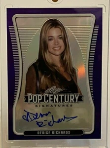 2020 Denise Richards Leaf Pop Century Signatures Autograph Auto 13/20 Wild Thing - Picture 1 of 2