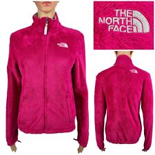 The North Face Womens XS Osito Jacket Fleece Hot Pink Gray Soft Plush AAHY EUC