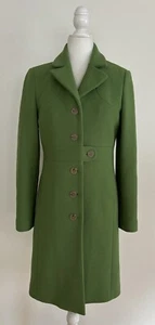 J Crew Kelly Green Day Coat Dressy Wool Blend Fitted Small - Picture 1 of 14