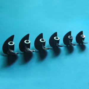 2x 3mm 4mm Shaft 2-Blades Plastic Propeller Prop 30-40mm fr RC Boat Marine Yacht - Picture 1 of 6