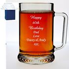 Personalised Engraved Pint Glass Tankard 18th 21st 30th 50th Birthday 60th Gift