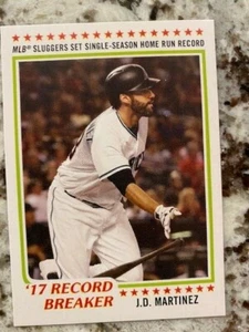 2017 TOPPS TBT 1978 RECORD BREAKER CARD SET 21 DIAMONDBACKS JD MARTINEZ #126 - Picture 1 of 1
