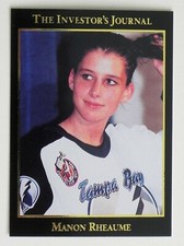 Manon Rheaume (1) 1993 Gold Investor's Journal Card #45