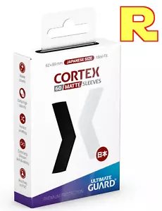 60 Sleeves Ultimate Guard Cortex ® 62x89 Japanese Size (YUGIOH) ® MATTE BLACK - Picture 1 of 2