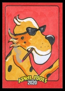 2020 WACKY PACKAGES APRIL FOOLS CHEATER JASON BROWER FULL COLOR SKETCH 1/1 - Picture 1 of 2