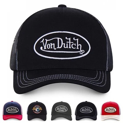Von Dutch Breathable Baseball Cap Embroidered Mesh hat Trucker Hat Sport Unisex