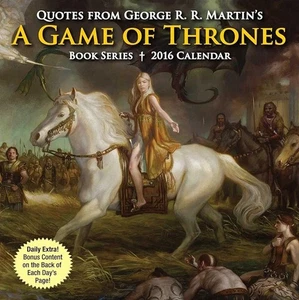 Calendario de Escritorio Juego de Tronos Citas 2016 - Raro - Nunca Usado - Usado en Excelente Condición - Fantasía - Fuerte - Imagen 1 de 16